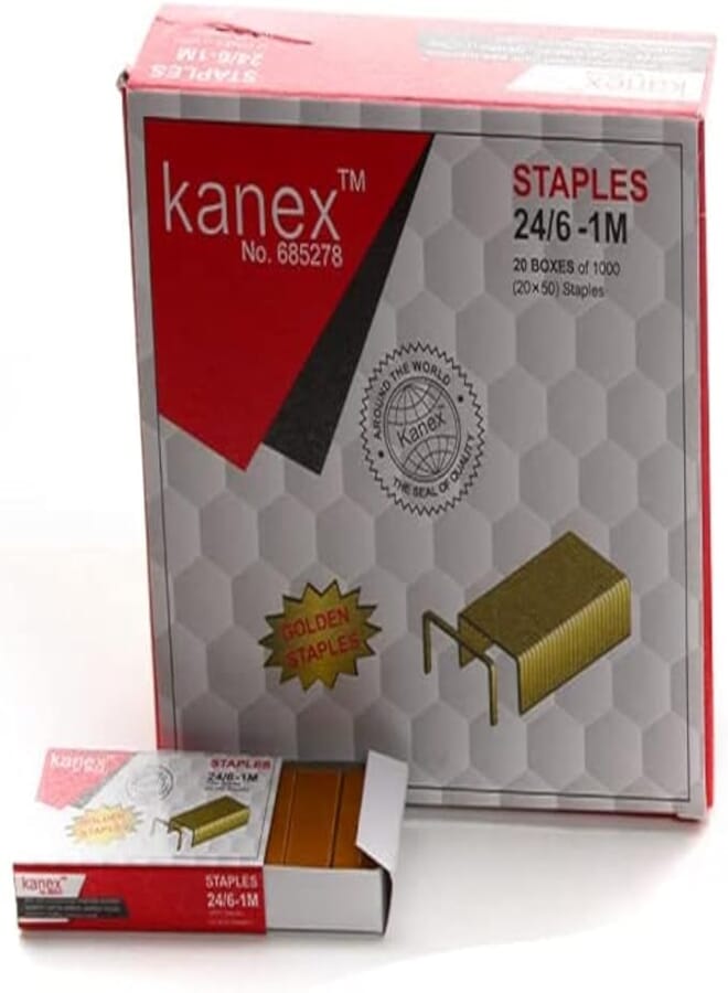Kanex Indian brass staples 24/6